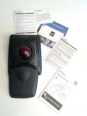 Kensington Black Trackball Mouse with Wrist Rest
